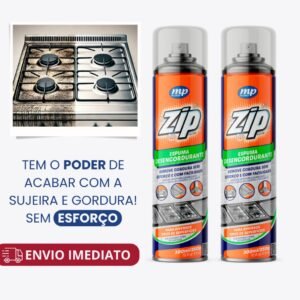 Kit 2 espuma desengordurante zip clean 300ml my place