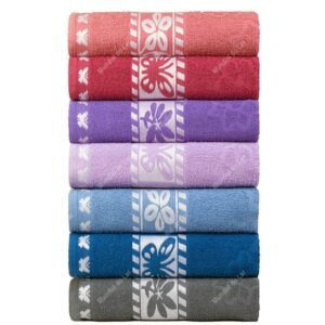 Kit 4pçs toalhas de banho 140x70cm 100% algodão premium coleção difiori