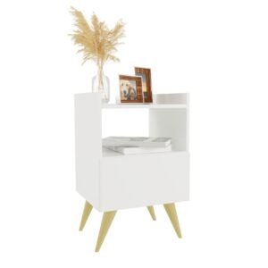 Mesa de cabeceira retro para quarto casal ou solteiro nicho decoração fontana