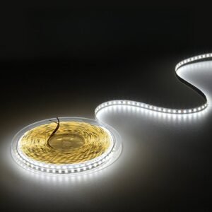 Fita led 5 metros branco frio/branco quente 300 leds ip20 bivolt super