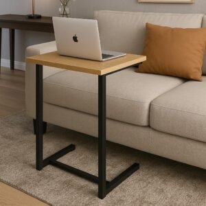 Mesa para home office de apoio sofá notebook estudos