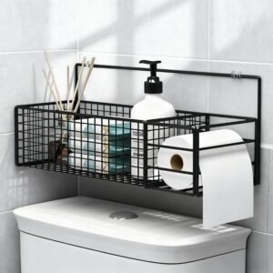 1/2/3 kit organizador prateleira banheiro suporte papel higiênico acessórios