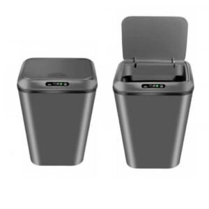 Lixeira16l com sensor movimento automático inteligente recarregavel toque cesto lixo casa