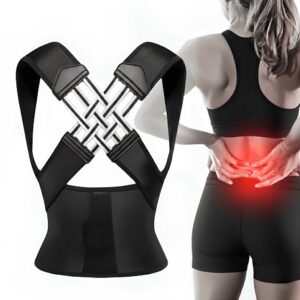 Colete corretor de postura feminino - cinta unissex para alivio dores e melhora da envio imediato!