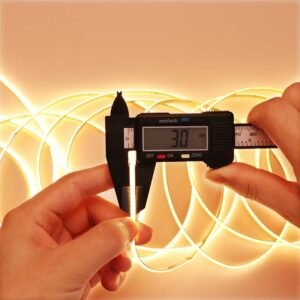 Fita led flexível cob 12v 5m 400leds/m de alta densidade 3000k 4000k 6000k decoração cozinha 8mm