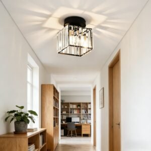 Lâmpada led moderna para corredor com luminária de teto cristal corredor, varanda 3 cores 110v-220v