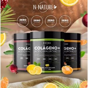 Kit 3 pote colageno + ácido hialuronico 216g mega oferta frete gratis