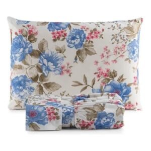 Kit jogo de lençol forro cama casal box 3 peças 150 fios toque pessego