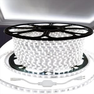 1 a 10 metros fita mangueira led 5050 dupla fecil 120led branco frio quente azul vermelho110v/220v