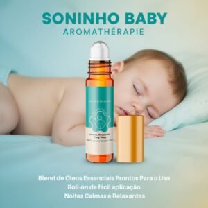 Aromaterapia soninho bebê natural blend óleos essenciais aromathérapie
