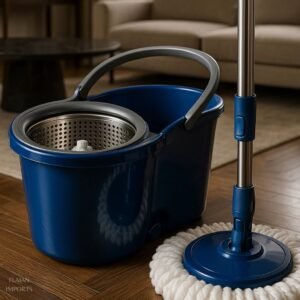 Mop giratório esfregão com balde prático facilitar limpeza casa cozinha sala