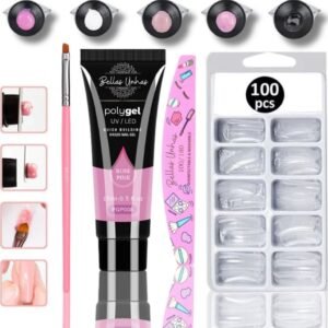 Kit polygel poligel alongamento molde f1 unhas super promoção - envio imediato