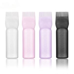 Frascos para tintura de cabelo com pincel aplicador