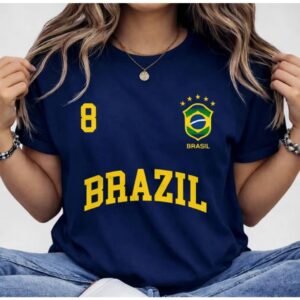 Blusa feminina brasil t-shirt verão algodão