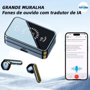 Fones bluetooth duplo s20 tws sem fio com microfone, estéreo binaural e case de suporte para celular