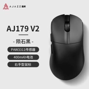 Ajazz aj179 v2 versão de alta velocidade matriz mouse modo duplo , botão clique reto paw3311 resolução 12000d