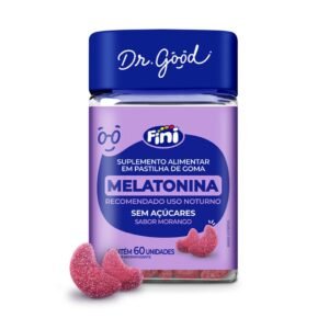 Dr good gummy melatonina fini 60 unidades sem lactose
