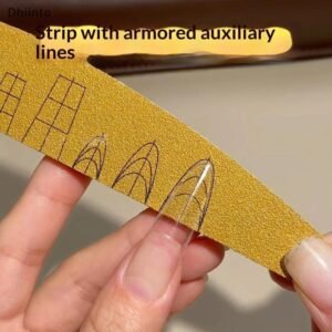 [dhiint] 5 peças conjunto de lixa unha com escala arte dupla face 80-240 moagem buffer polimento ferramenta manicu