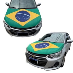 Capa para capô de carro bandeira do brasil copa mundo lataria
