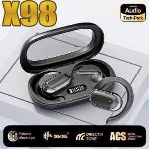 Fones de ouvido sem fio bluetooth x98 esportivos abertos para jogos