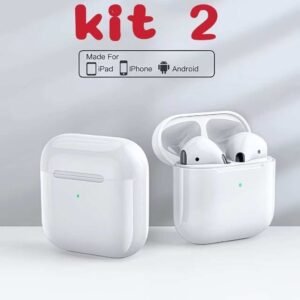 Kit 2 fones de ouvido estéreo portáteis esportivos sem fio pro 4