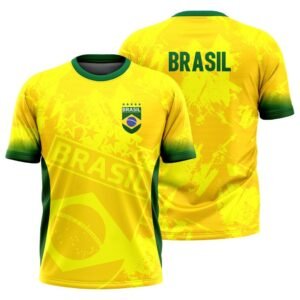 Camisa do brasil camiseta seleção brasileira torcida amarela patriota torcedor