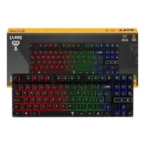 Teclado gamer rgb membrana rainbow 80%