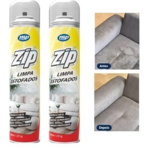 Kit 2 unidades limpa estofados spray zip 300ml my place carro e sofá