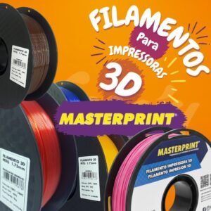Filamento petg / pla masterprint premium 1kg impressora 3d várias cores