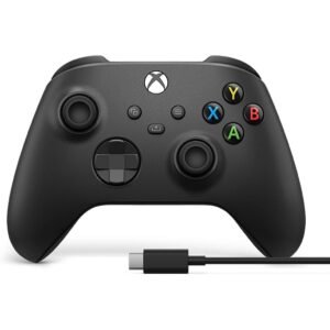 Controle sem fio xbox series 1v8-00013 + cabo usb preto
