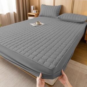 Protetor de colchão impermeável matelado varias cores para cama box solteiro, casal, queen, king, mini berço e