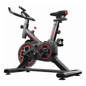 Bicicleta ergométrica spinning preta profissional fitness