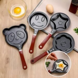 Mini frigideira panquequeira divertida figuras 15cm - forma sortida ometele ovo tapioca