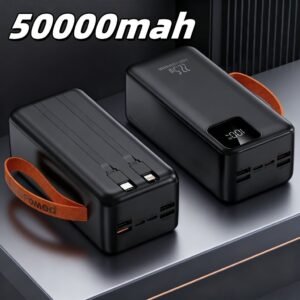 Carregador portátil grande 50000mah/30000mah turbo 22,5w pd carregamento ultrarrápido tecno