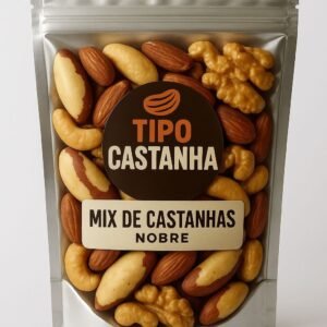 Mix de castanhas nobre , sem amendoim e uvas passas.