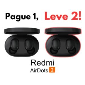 Kit 2x fone de ouvido redmi airdots 2 bluetooth 5.0 gamer esportes wireless
