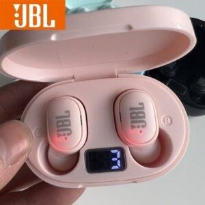 Fone de ouvido bluetooth e6s tws 5.0 visor led 9d à prova d'água stero sem fio
