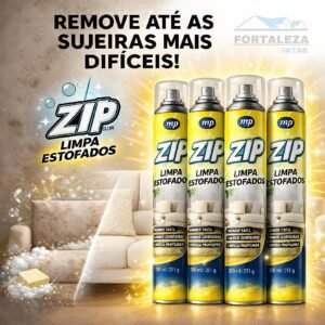 Kit limpa estofados higienizador a seco zip – remove sujeiras sem esforço
