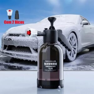 Pulverizador snow foam lavadora espuma manual 2 litros com bicos profissional