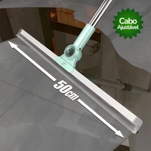 Rodo de silicone para limpeza piso vidros com gancho secos e molhados uso duplo vassoura mágica