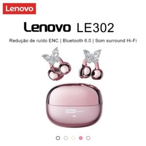 Lenovo le302 fones de ouvido bluetooth ipx5 à prova d'água hifi qualidade som confortável durante o exercício