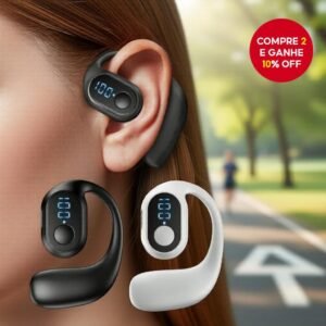 compre 1 e leve grátis fone de ouvido bluetooth sem fio mono à prova d'água com microfone longa duração bateria