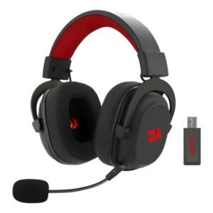 Headset gamer redragon zeus pro, sem fio, bluetooth, microfone destacável, surround 7.1, h510-pro