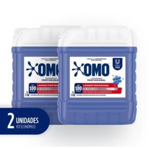 Kit 2 unidades sabão liquido 0m0 multiação profissional 5l lava roupas oferta