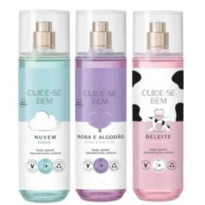 Kit cuide-se bem: o trio perfeito com deleite, nuvem e rosa algodão.