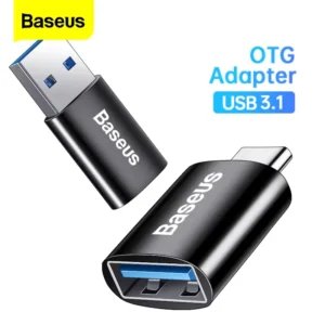 Baseus usb 3.1 otg adaptador tipo-c para usb-a usbc tipo c conversor fêmea macbook xiaomi huawei samsung 10gbps dados adaptar