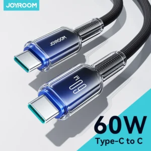 Joyroom pd 100w/60w tipo c cabo de dados carga rápida para iphone 16/15 huawei samsung xiaomi carregamento usb macbook pro