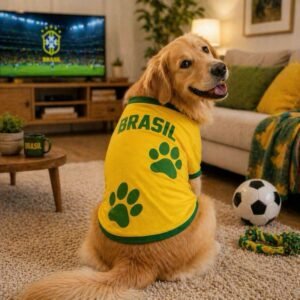 🐶 camisa do brasil para cachorro e gato 🇧🇷 | roupa pet copa mundo conforto estilo deixe seu no clima de torc