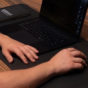 Mouse pad desk grande eddias escritório ergonômico mesa 70x30cm em couro ecológico office