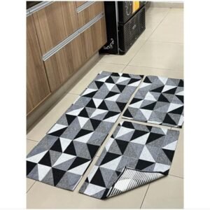 Kit passadeira de cozinha geometrica 3 peças